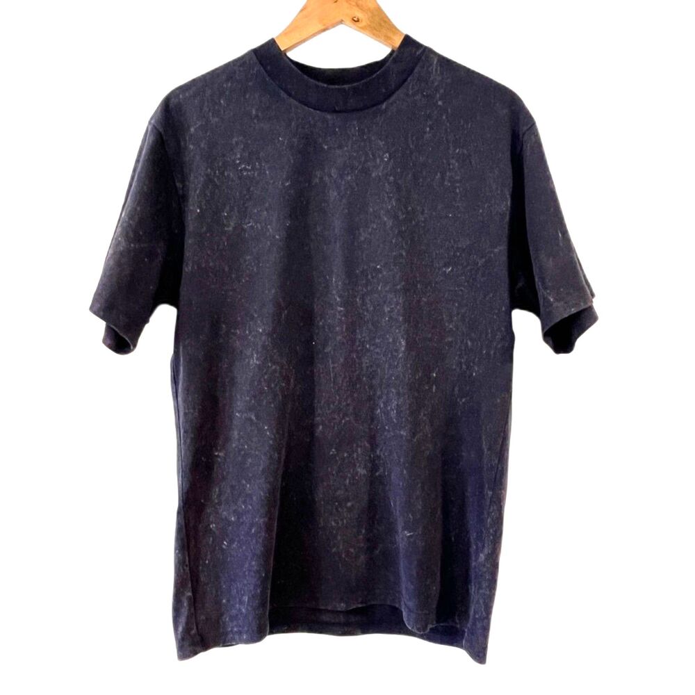 Blind Trust Navy Blue T-Shirt Short Sleeves Small NEW NWT Speckled